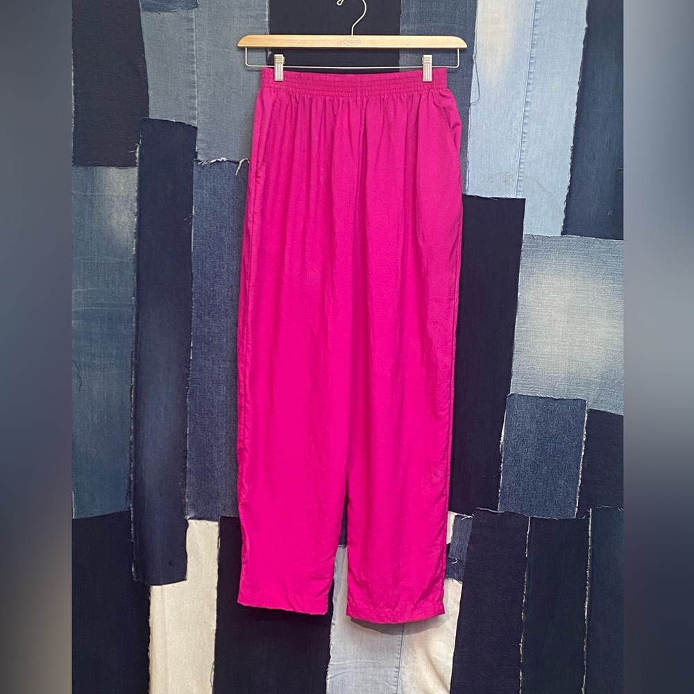 Vintage New Editions 90’s Elastic Waist Nylon Pants Sz M